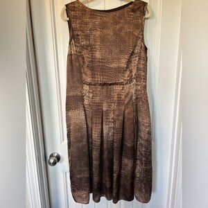 Jones New York Collection Snakeskin Pattern Sleeveless Dress  - size 14